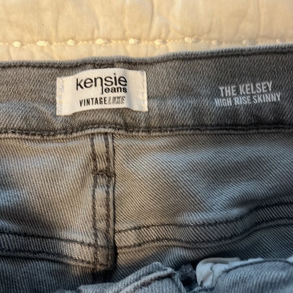 Kensie Jeans Vintage Luxe, high rise skinny, gray wash, size 6 - Picture 2 of 7